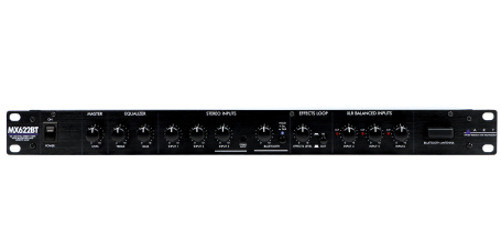 Main Image MX622BT 6-Channel Stereo Mixer with EQ & Bluetooth
